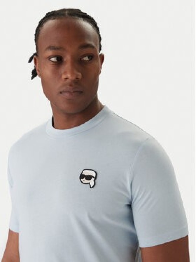 KARL LAGERFELD T-Shirt 755710 561224 Błękitny Regular Fit