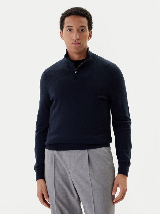 BOSS Sweter H-Hemarlo 50549984 Granatowy Regular Fit