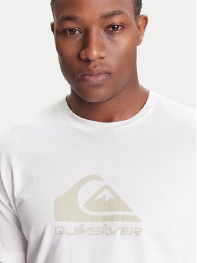 Quiksilver T-Shirt Ev Comp Logo EQYZT08182 Biały Regular Fit