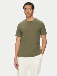 Tommy Hilfiger T-Shirt Ess Seasonal MW0MW39995 Zielony Regular Fit