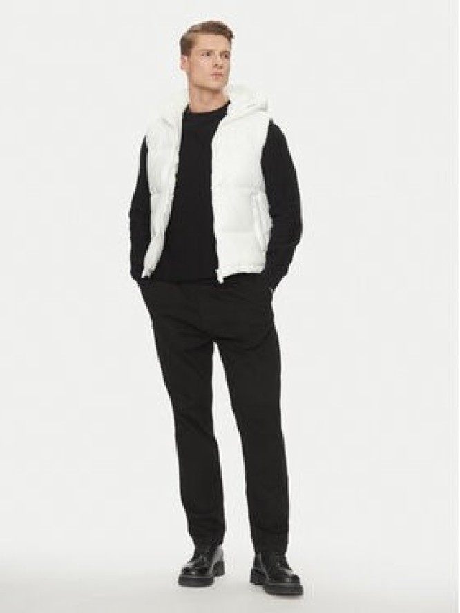 Save The Duck Kamizelka D80296M LUCK19 Biały Regular Fit