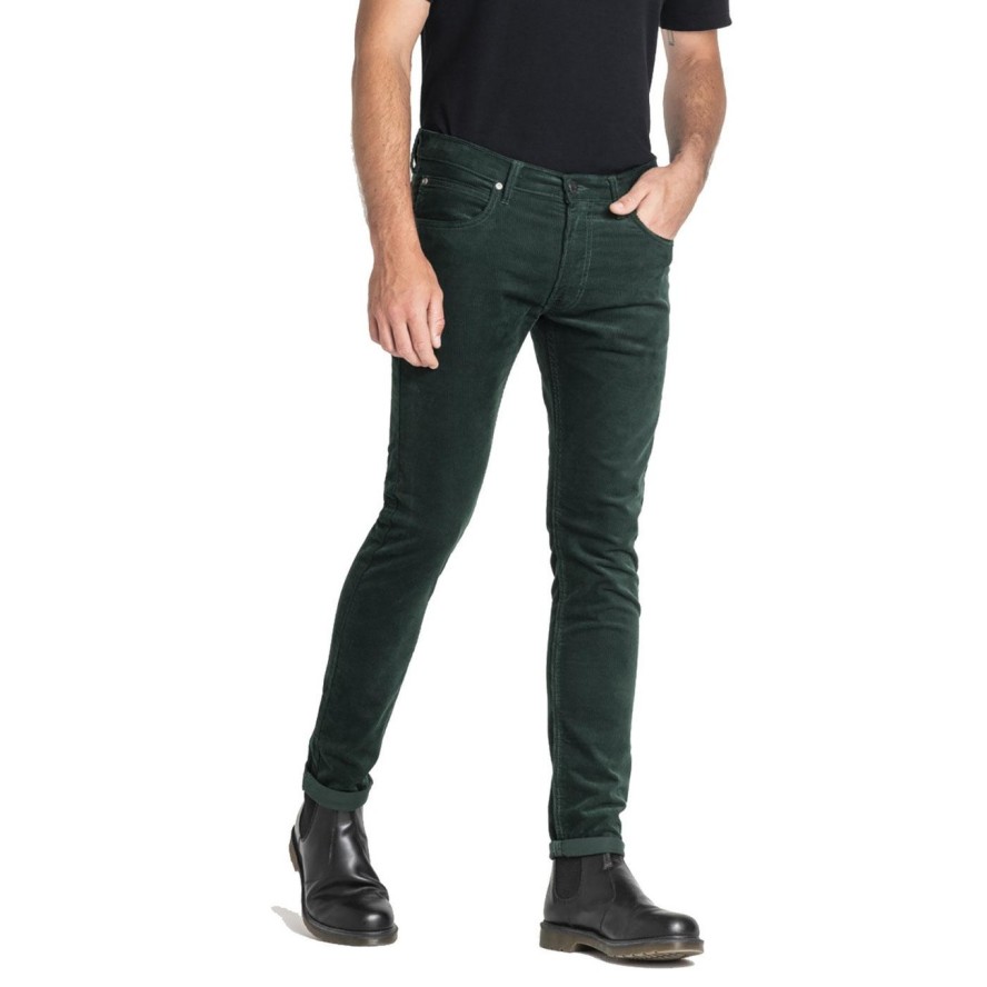 LEE LUKE MĘSKIE SPODNIE SZTRUKSOWE SZTRUKS PINE GROVE L719WJ91 112119474