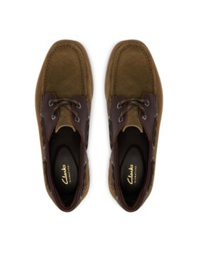 Clarks Loafersy Cleyhill Boat 26186180 Zielony