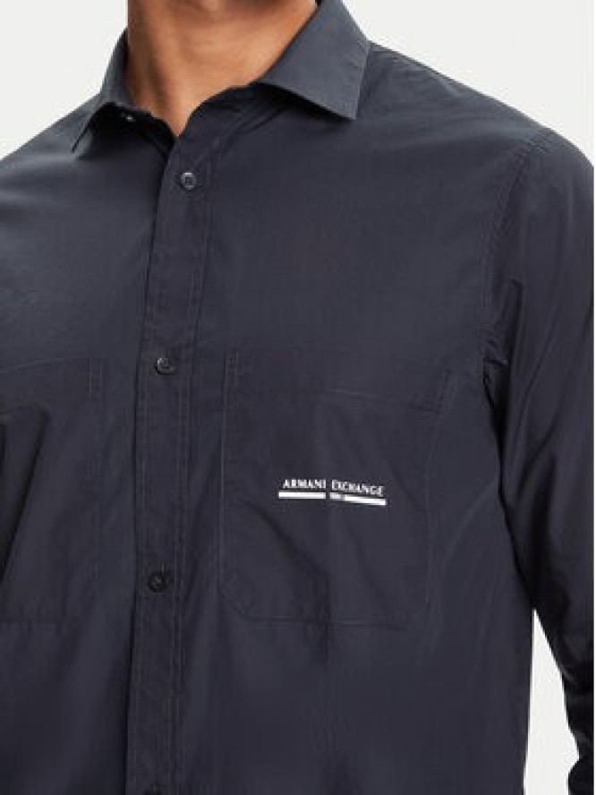 Armani Exchange Koszula XM000959 AF12994 UB101 Granatowy Regular Fit