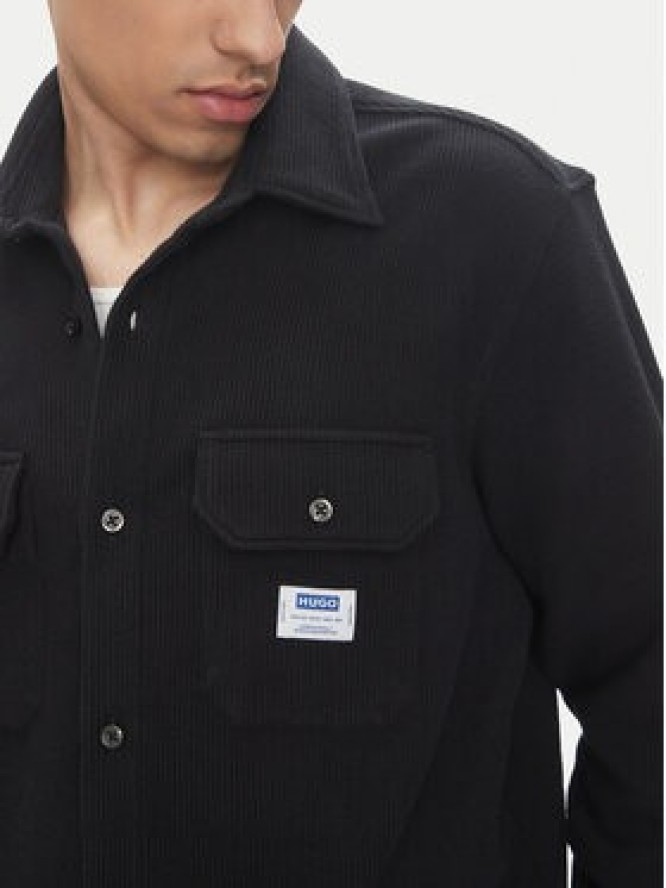 HUGO Koszula Ekynone 50534184 Czarny Oversize