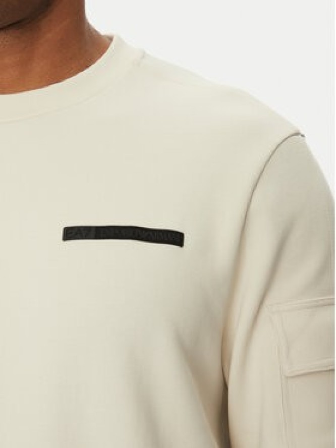 EA7 Emporio Armani Bluza 7M000324 AF12660 U1112 Écru Regular Fit