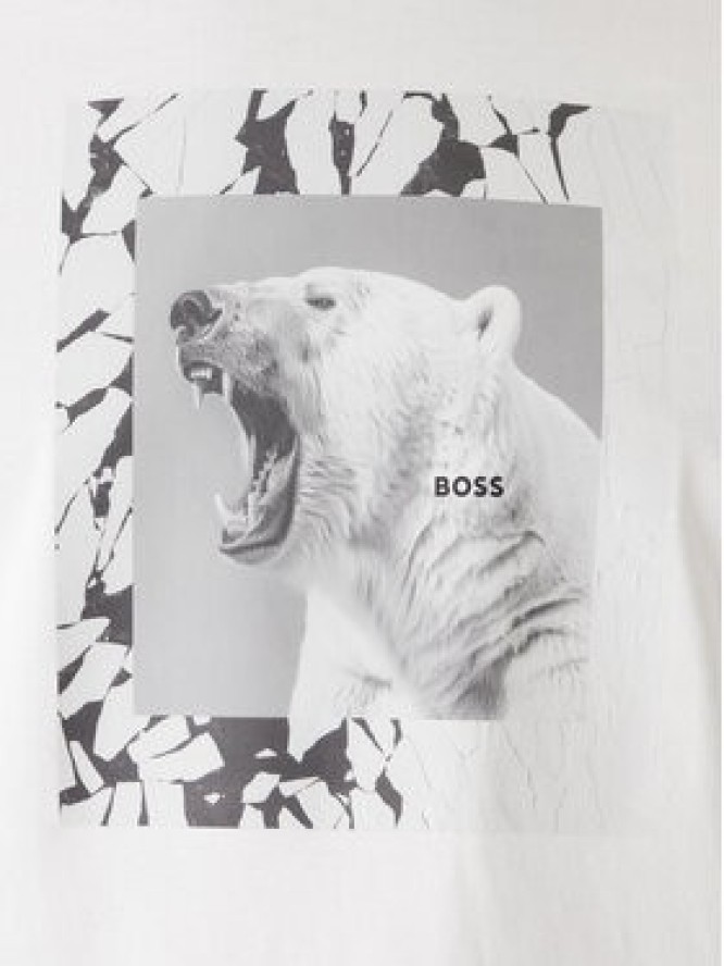 BOSS T-Shirt Lupo 50554615 Biały Regular Fit