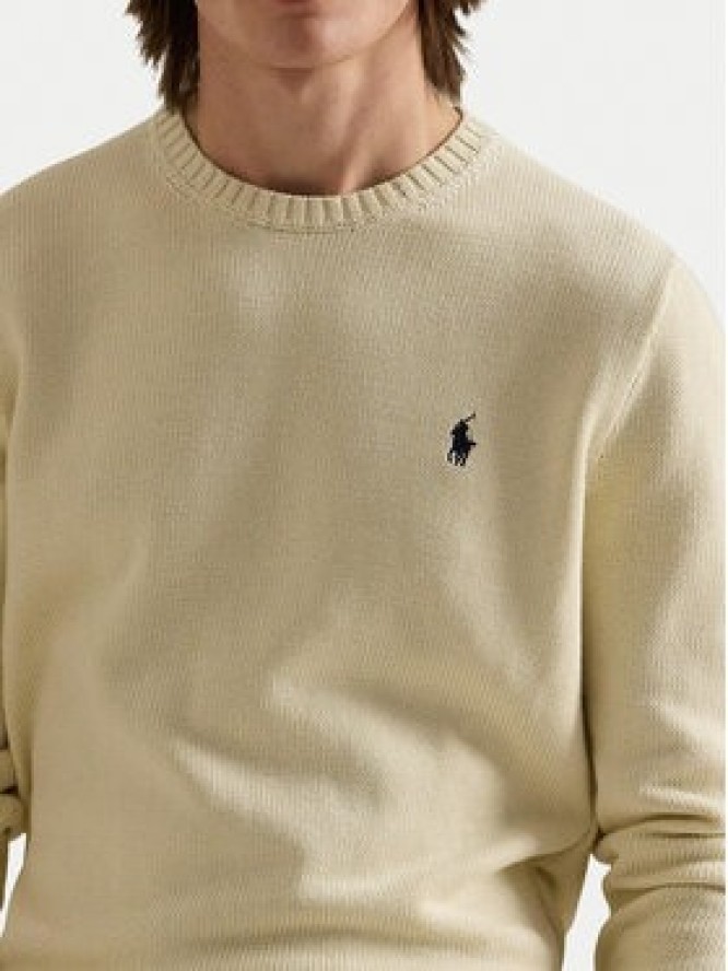 Polo Ralph Lauren Sweter 710810846035 Écru Regular Fit