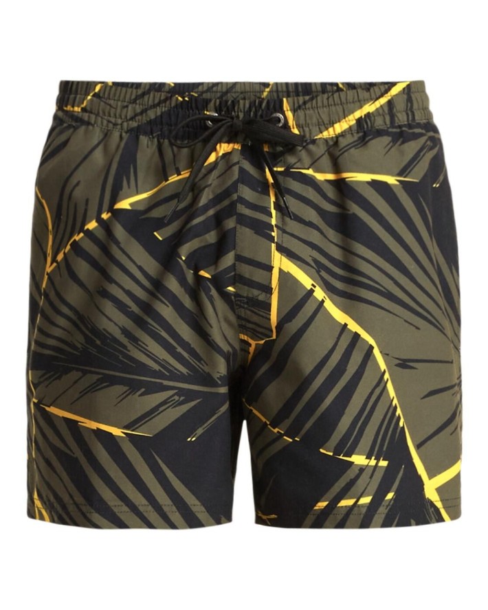 Szorty kąpielowe dla Mężczyzn EVERYDAY PRINTED VOLLEY 15" Zielony