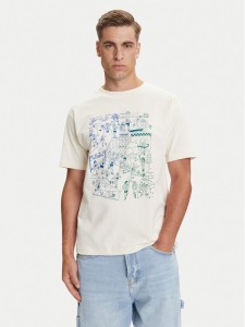 New Balance T-Shirt MT53916 Écru Regular Fit