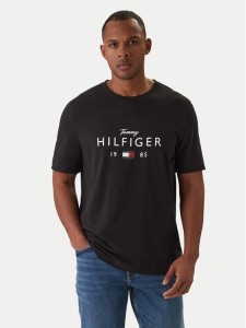 Tommy Hilfiger T-Shirt MW0MW41455 Czarny Regular Fit