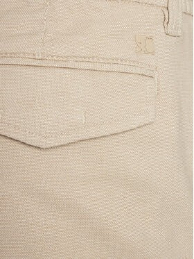 s.Oliver Spodnie materiałowe 2143826 Beżowy Slim Fit