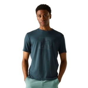 T-shirt Męski Z Motywem Zachodu Słońca Rozciągliwa Fingal