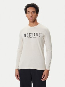 Mustang Longsleeve Asheville 1016873 Beżowy Regular Fit