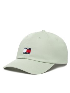 Tommy Jeans Czapka z daszkiem Tjm Heritage 6 Panel Cap AM0AM12020 Zielony