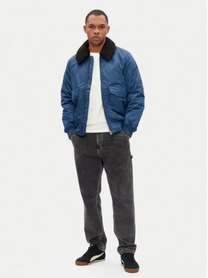 Pepe Jeans Kurtka bomber Melvin PM403060 Niebieski Regular Fit