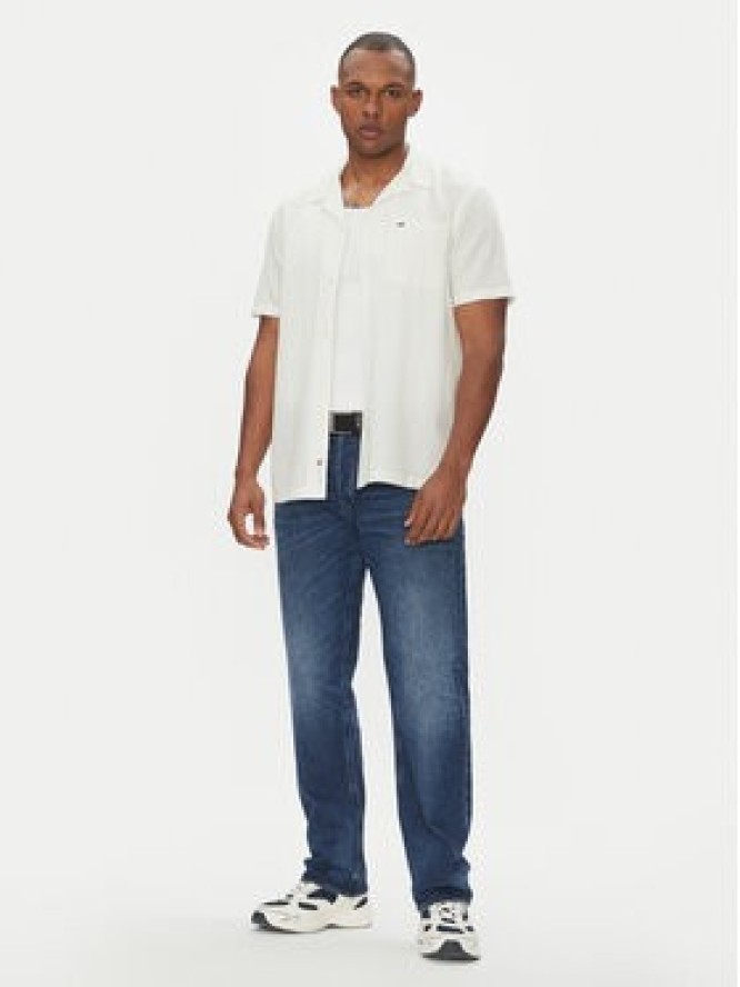 Tommy Jeans Koszula DM0DM20895 Écru Regular Fit