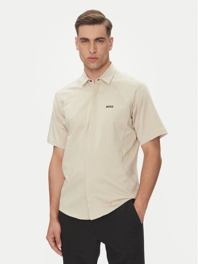 BOSS Koszula Excurse 50540196 Beżowy Regular Fit