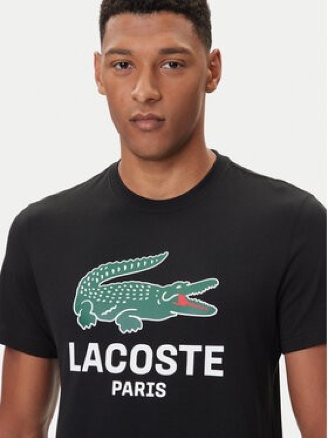 Lacoste T-Shirt TH5634 Czarny Regular Fit