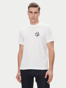 Karl Lagerfeld Jeans T-Shirt A2M17072 Biały Regular Fit