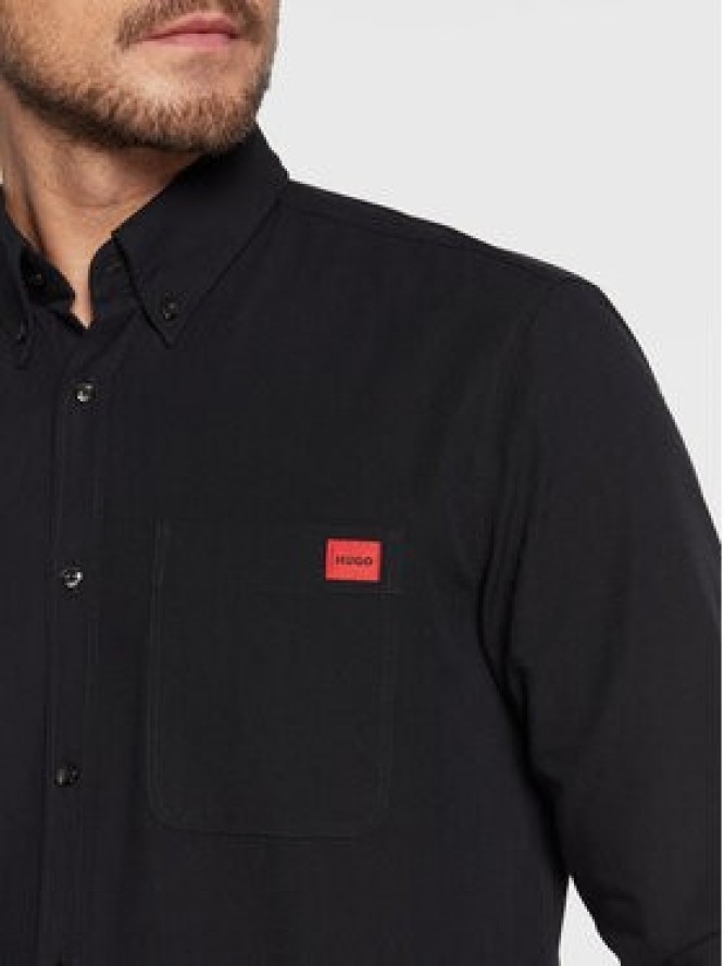 Hugo Koszula Evito 50479302 Czarny Slim Fit