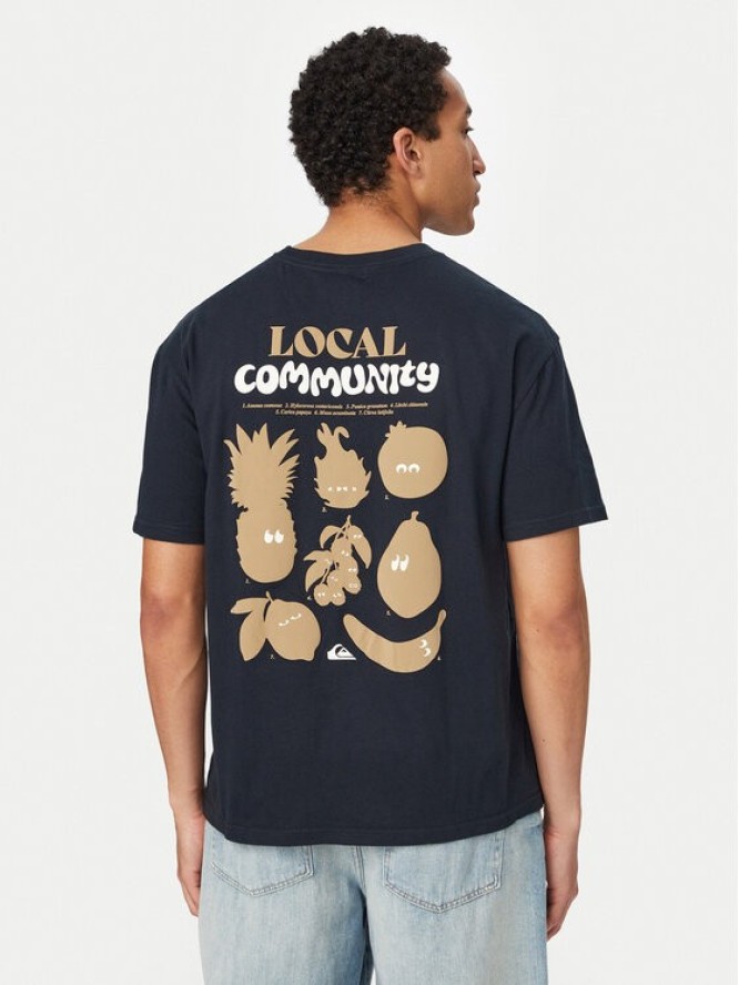 Quiksilver T-Shirt Fruits Tide EQYZT08296 Czarny Regular Fit