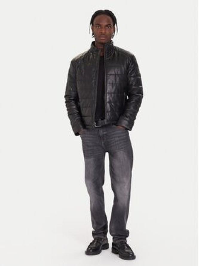 JOOP! Kurtka skórzana 262001980000867 Czarny Regular Fit