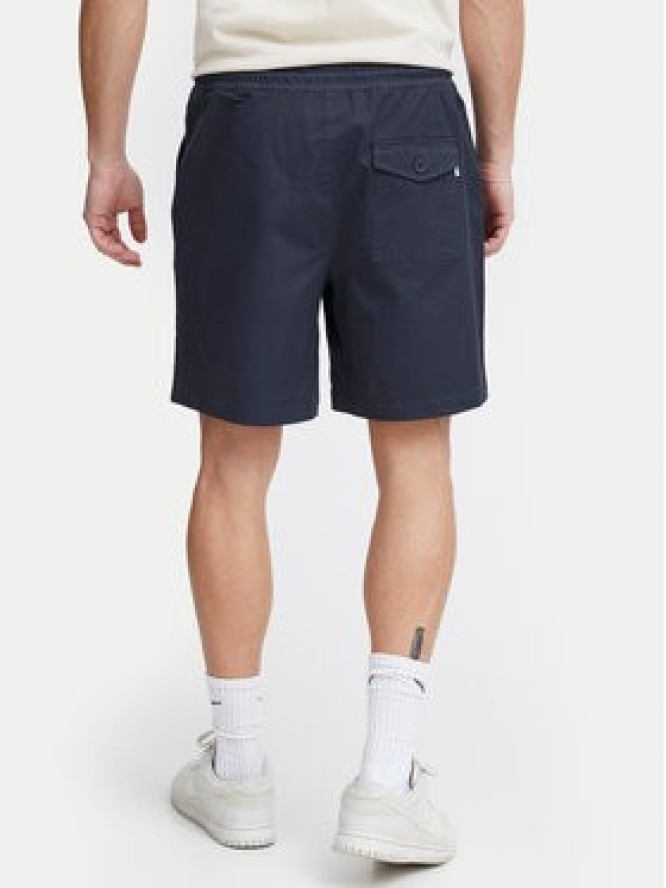 Solid Szorty materiałowe 21108168 Granatowy Regular Fit