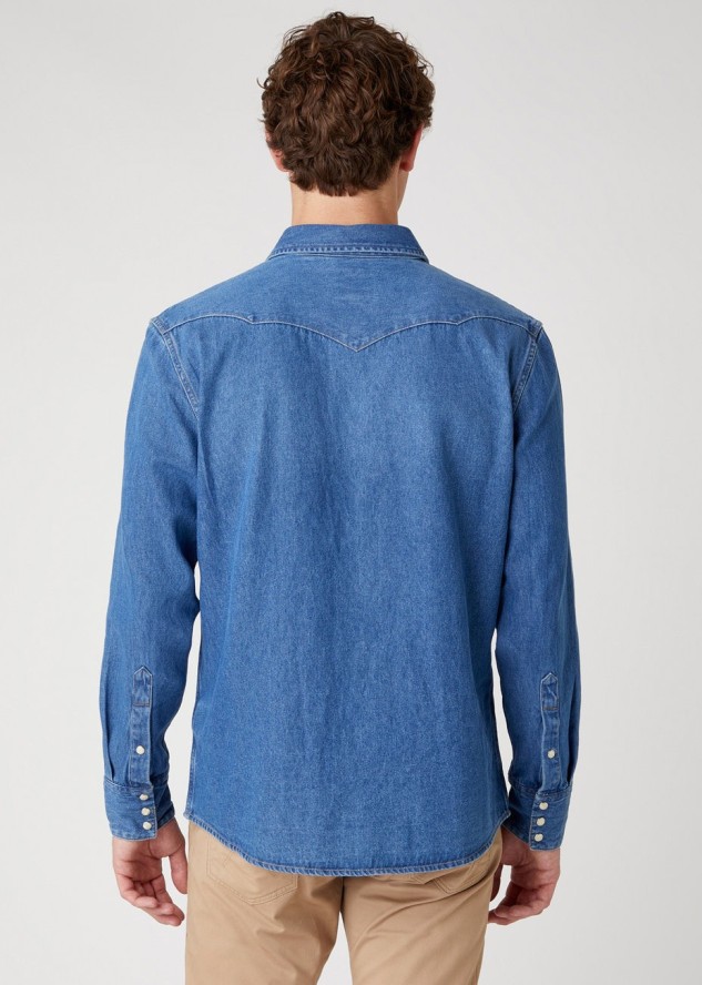 MĘSKA KOSZULA JEANSOWA WRANGLER 27MW 2YEAR W5MSLW922 112130247