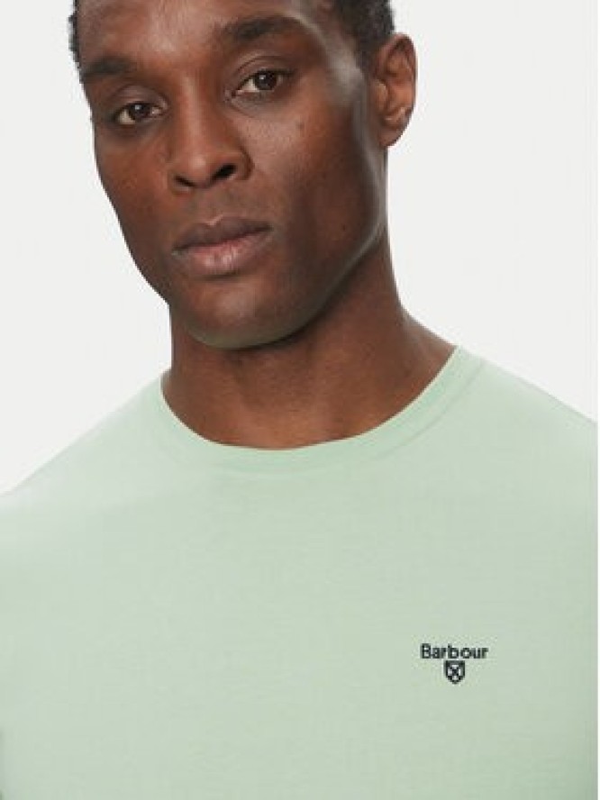 Barbour T-Shirt Essential Sports MTS0331GN45 Zielony Tailored Fit