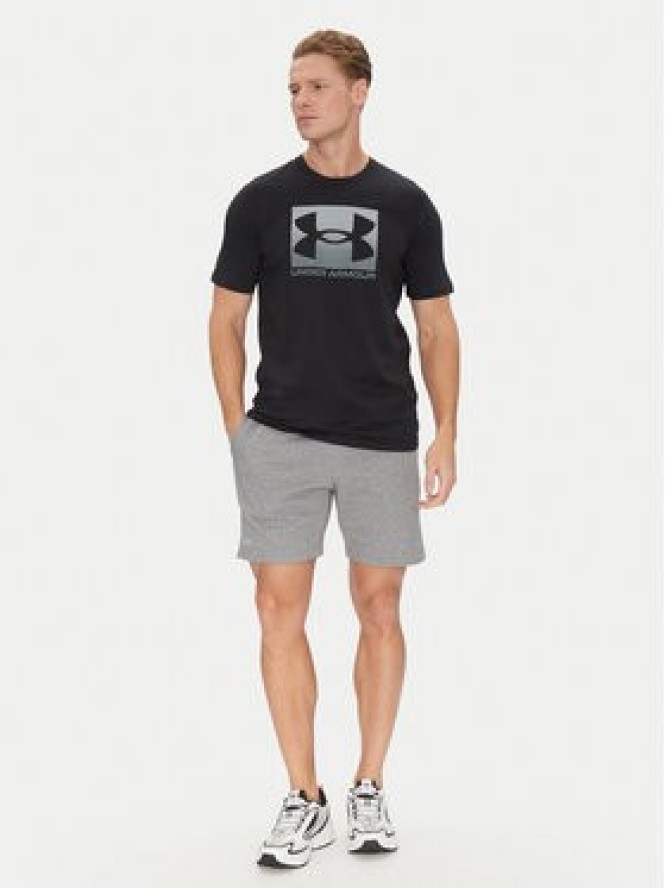 Under Armour T-Shirt Boxed Sports 1386793 Czarny Loose Fit