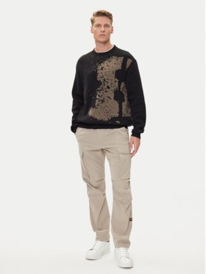 G-Star Raw Sweter Sprayed 89 D27772-D488 Czarny Relaxed Fit