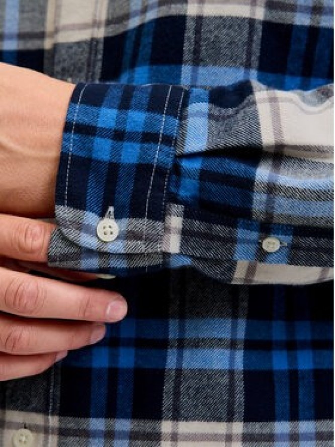 Jack & Jones Koszula Blubarkley 12286224 Granatowy Regular Fit