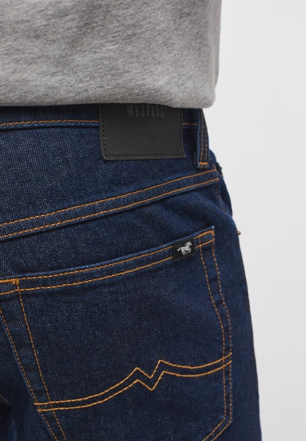 MĘSKIE SPODNIE JEANSOWE MUSTANG TRAMPER STRAIGHT DENIM BLUE 1014273 5000 850