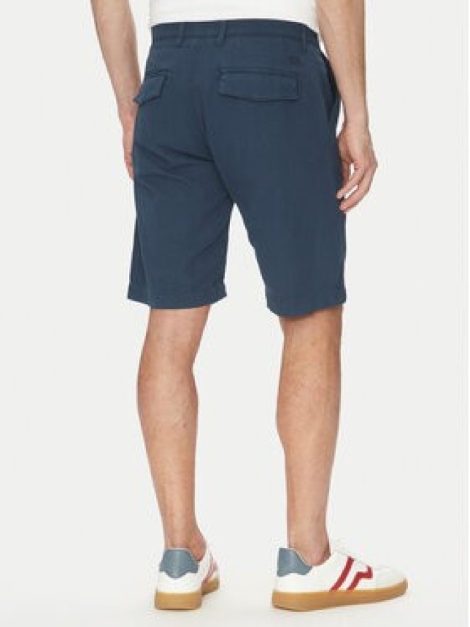 La Martina Szorty materiałowe Vics MAB004 TL147 Granatowy Regular Fit