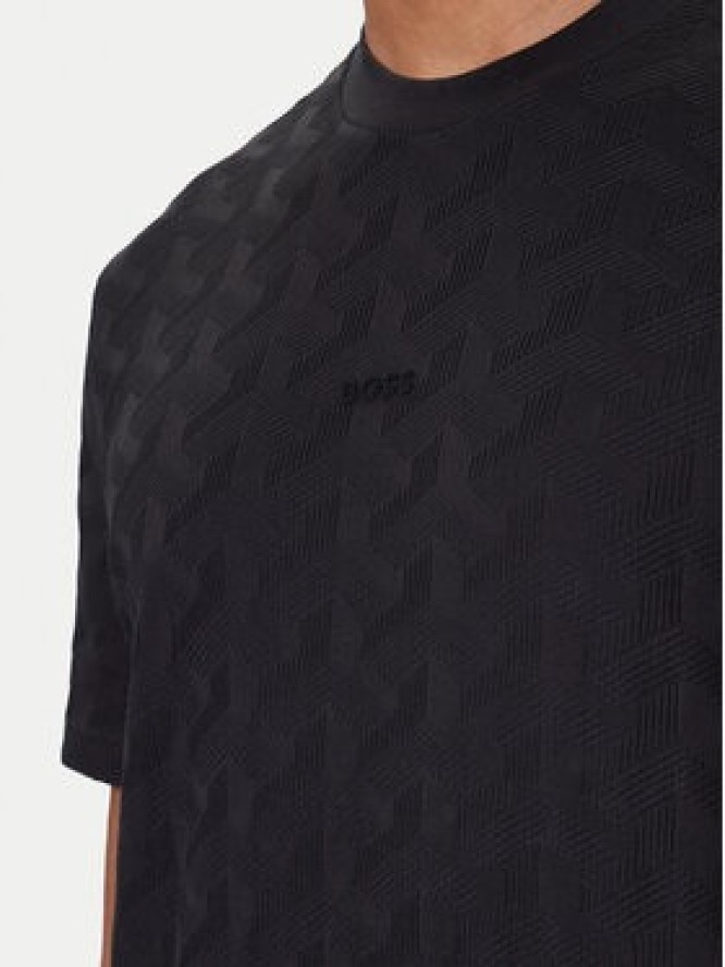 BOSS T-Shirt Mirror Artwork 50548649 Czarny Relaxed Fit
