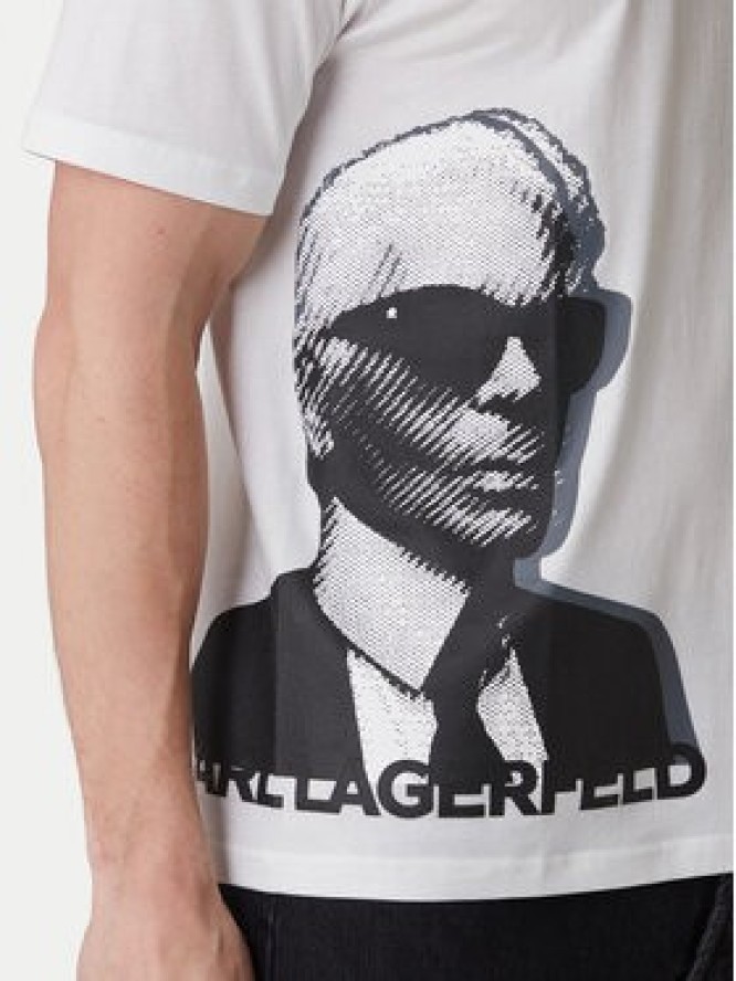 KARL LAGERFELD T-Shirt 755170 562251 Biały Loose Fit