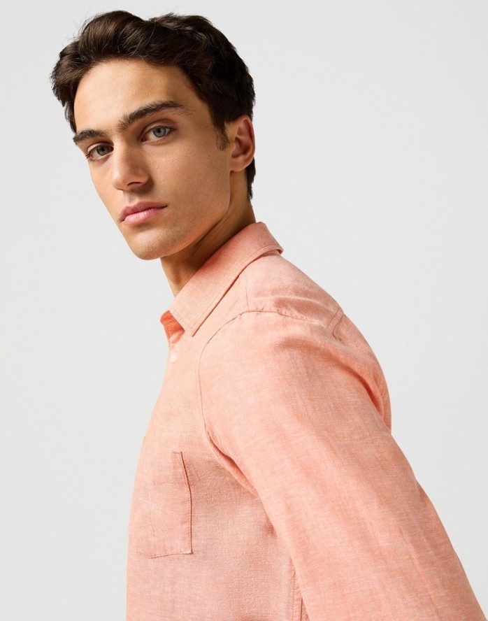 MESKA KOSZULA WRANGLER 1 PKT SHIRT FLAMINGO 112362752