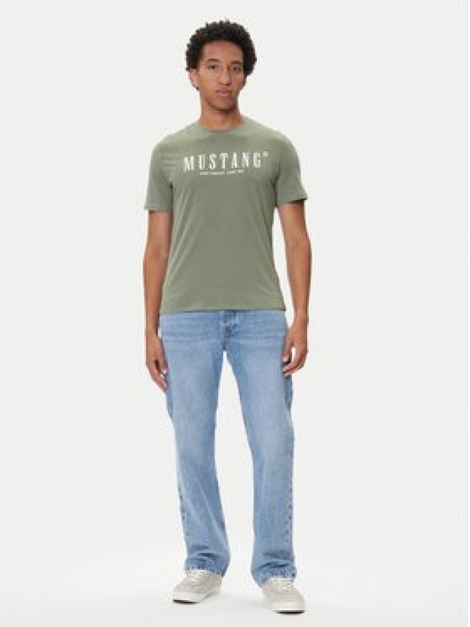 Mustang T-Shirt Austin 1016853 Zielony Regular Fit