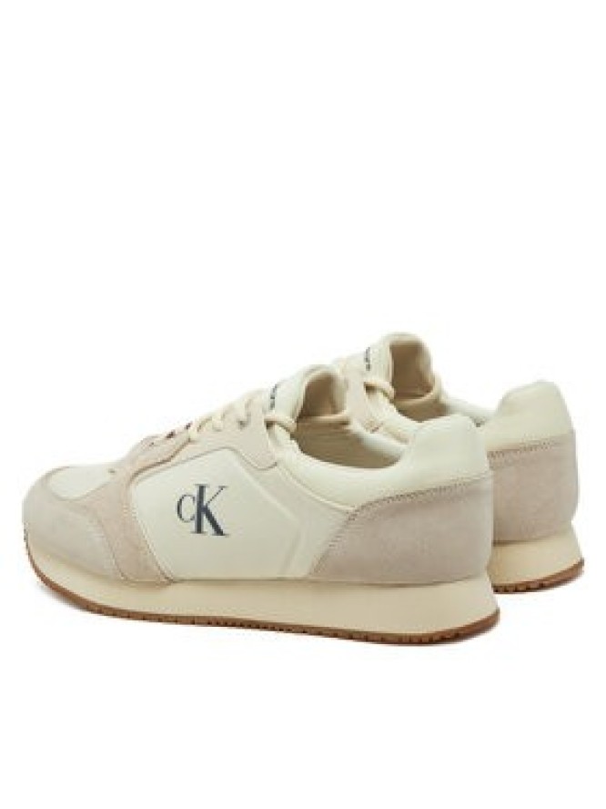 Calvin Klein Jeans Sneakersy Retro Sock Runner Mg YM0YM01152 Beżowy