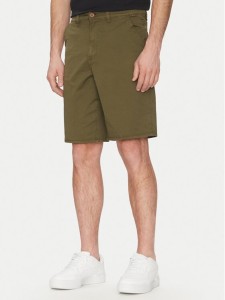 Blend Szorty jeansowe 20718399 Zielony Regular Fit