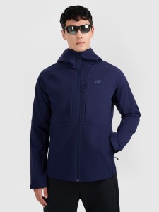 4F Kurtka softshell wiatroodporna membrana 10000 męska - granatowa 3XL