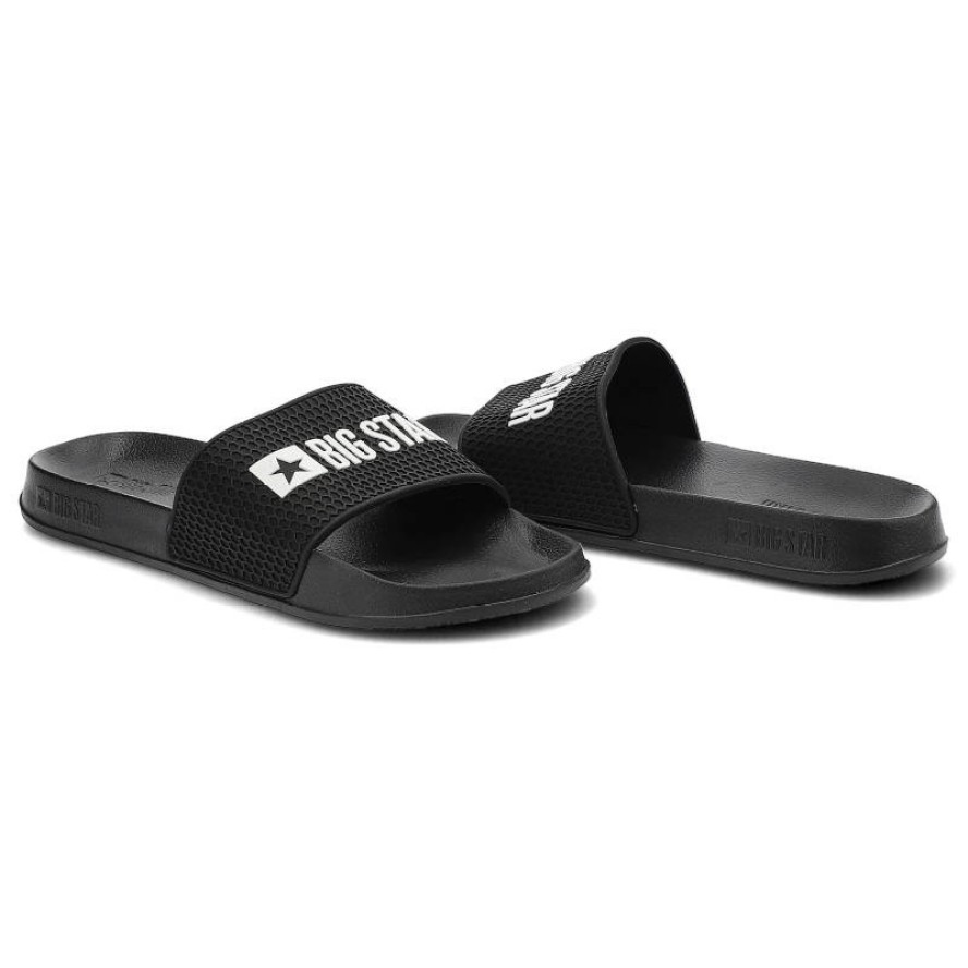 Czarne Klapki Big Star Męskie Wodoodporne Buty