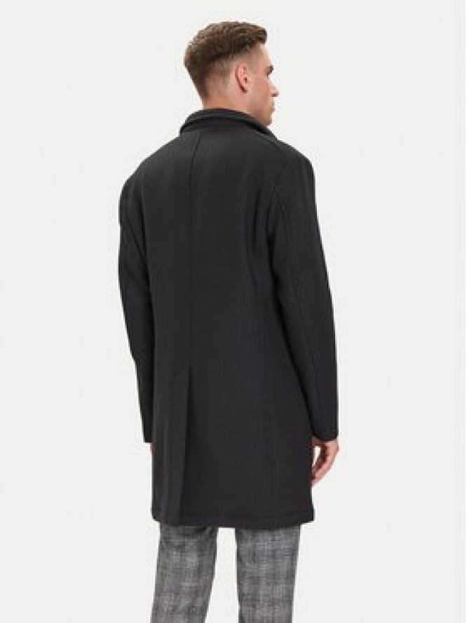 JOOP! Płaszcz wełniany 17 JC-36Mikos 30048430 Czarny Regular Fit