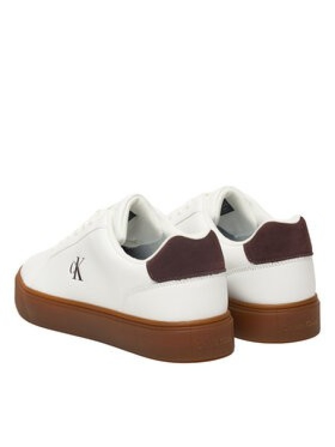 Calvin Klein Sneakersy Classic Cupsole Laceup Lth YM0YM01435 Biały