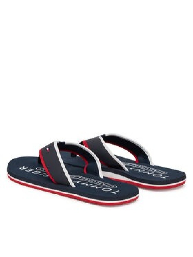 Tommy Hilfiger Japonki Tumble Beach Sandal FM0FM05710 Granatowy