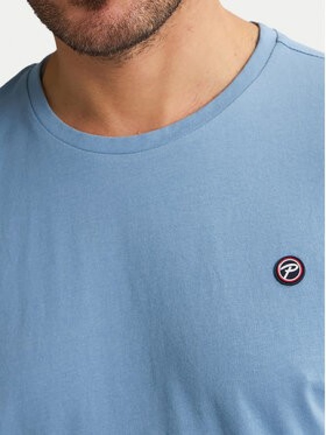 Petrol Industries T-Shirt M-ROS-TSR002 Błękitny Regular Fit