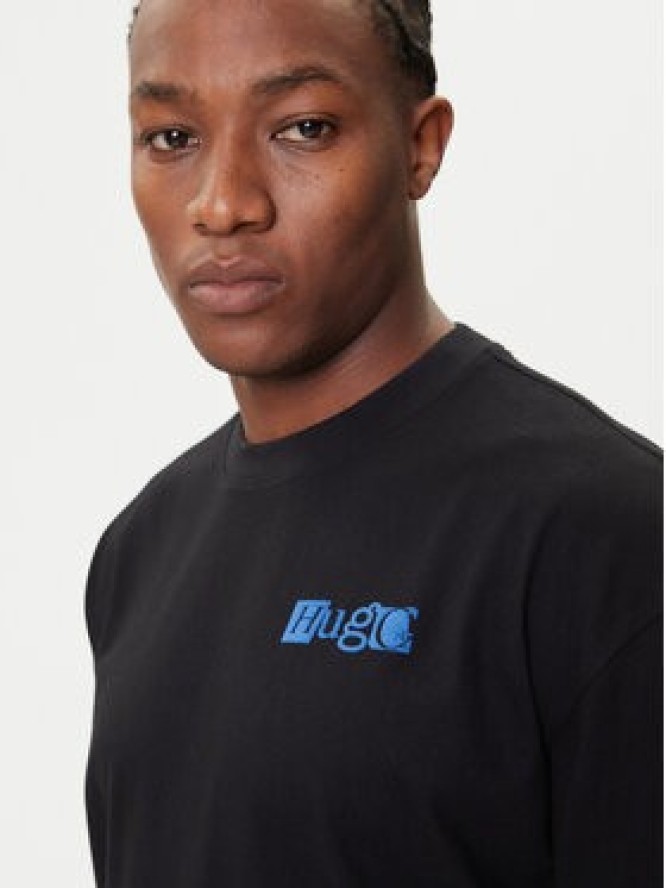 HUGO T-Shirt Nilte 50542810 Czarny Loose Fit