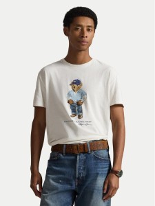Polo Ralph Lauren T-Shirt 710B14615001 Biały Regular Fit