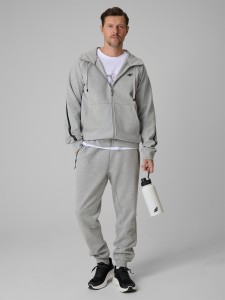 4F Spodnie dresowe joggery męskie - szare XXL